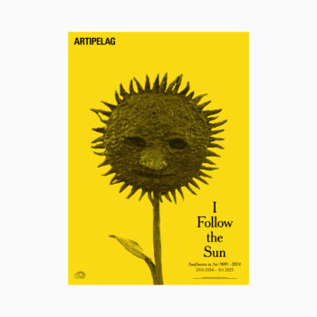 Affisch med Klara Kristalovas skulptur Solros.