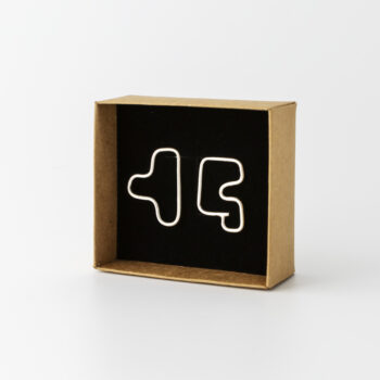 Silverörhängen Pussel av silversmed Tove Guander.