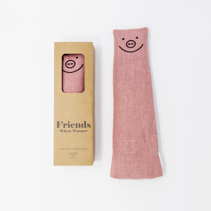 Broderad vetekudde Kompis Rosa gris från Terrible Twins.