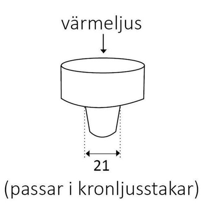 Övre adapter till Våges kronljusadapter och kronljusstakar.