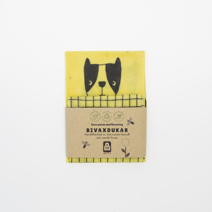 Bivaxduk med motiv bostonterrier från oWaster.