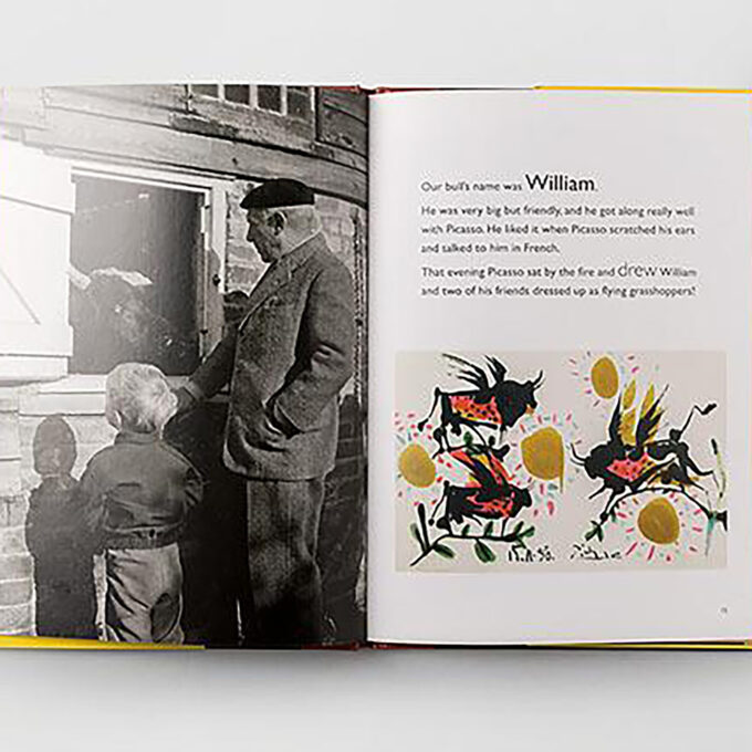 Bokuppslag från The Boy Who Bit Picasso, av Antony Penrose.