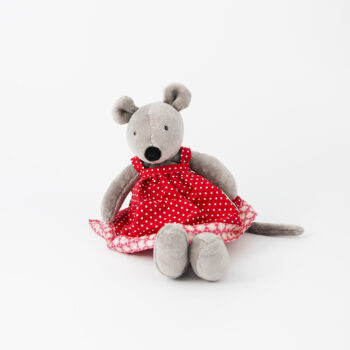 Gosedjur, mus i klänning.