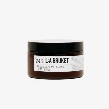 Handvårdsprodukt i enkel och elegant glasburk.